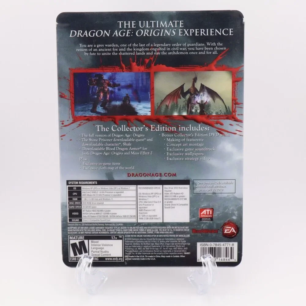 Dragon Age: Origins -- Collector's Edition (PC, 2009) - DAMAGED